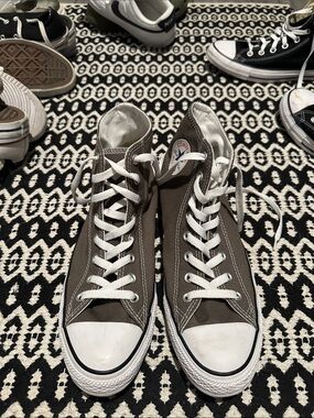 Converse High Top Sneakers - Brown and White